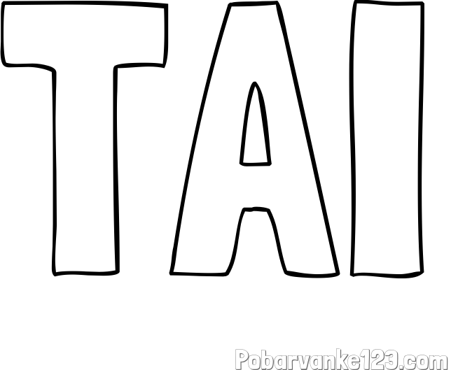 Pobarvanka imena TAI