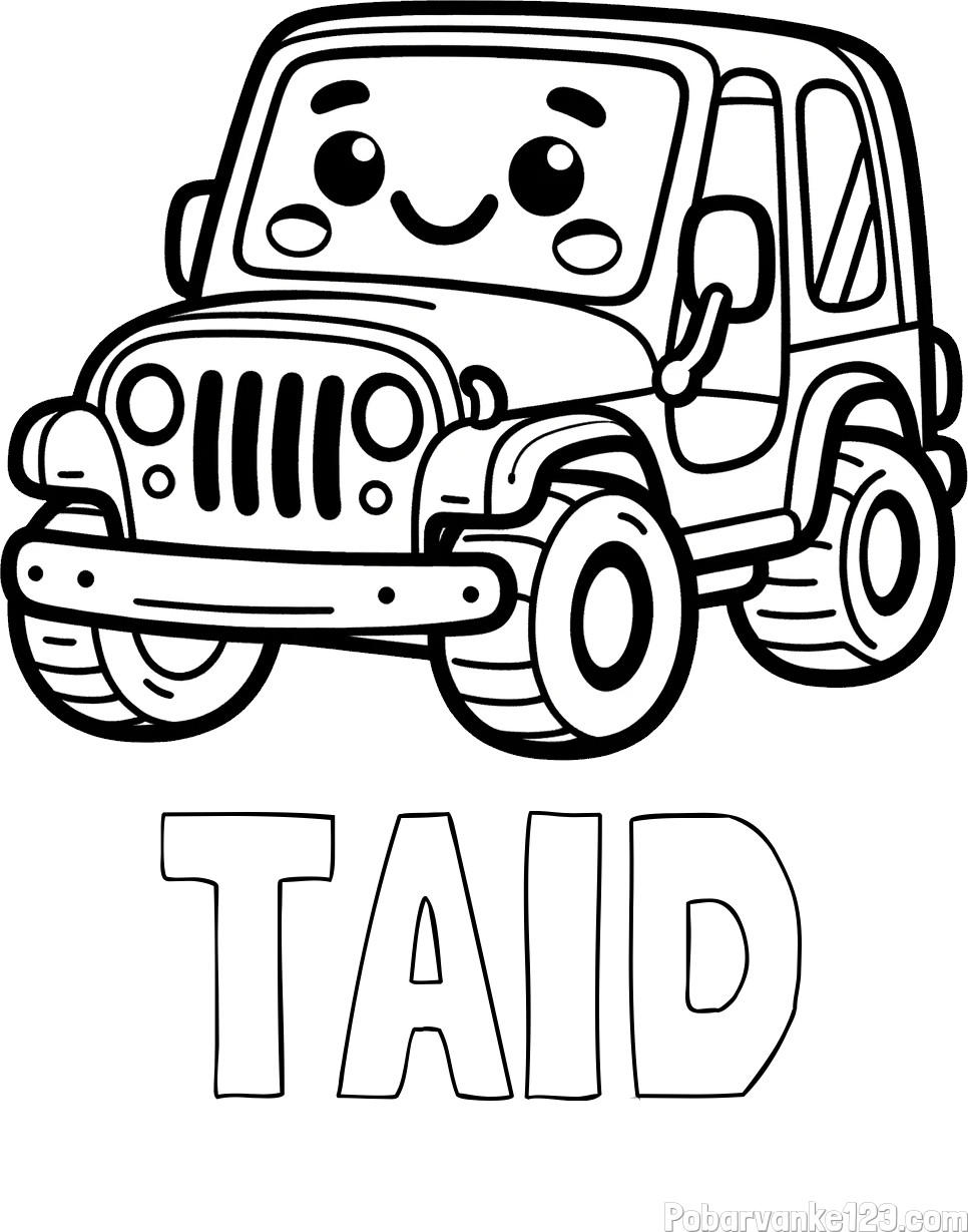 Pobarvanka imena TAID