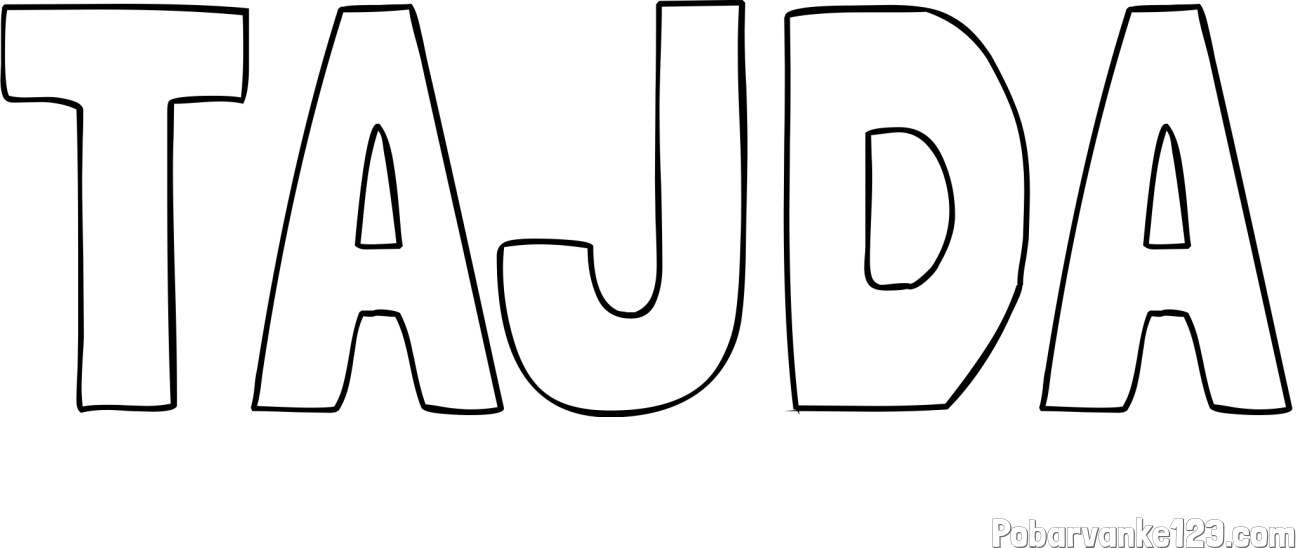 Pobarvanka imena TAJDA