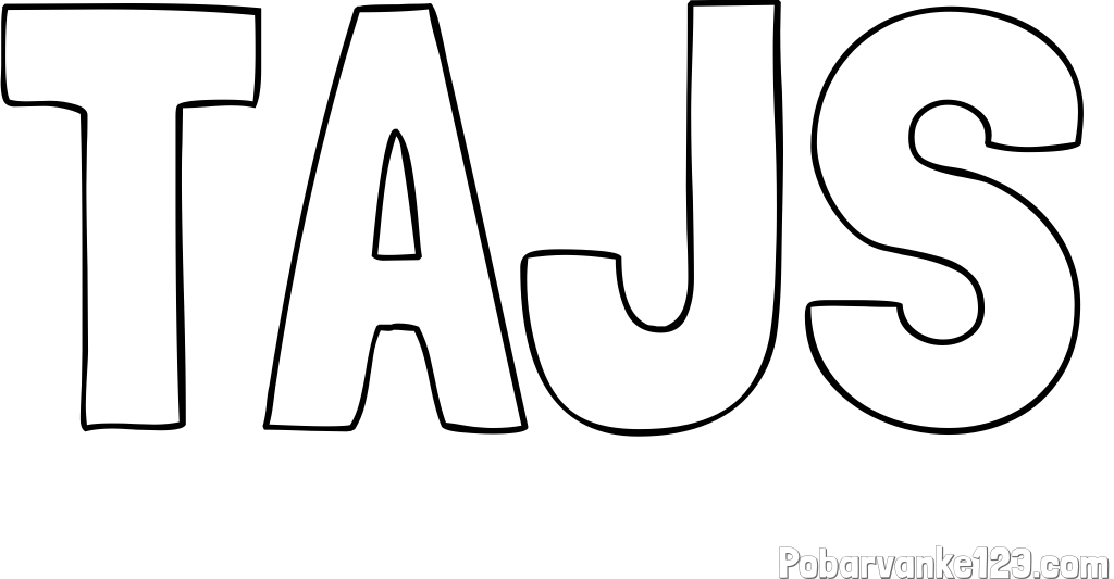 Pobarvanka imena TAJS