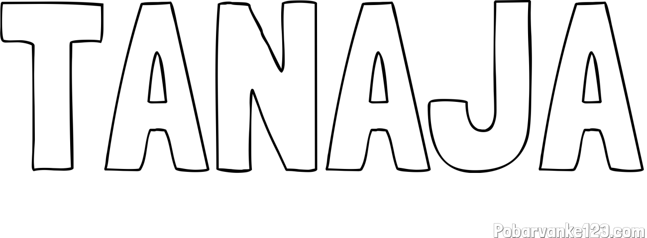 Pobarvanka imena TANAJA