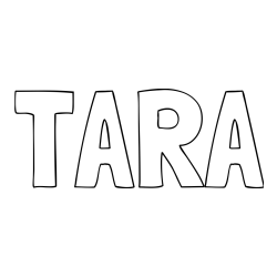 Pobarvanka imena TARA