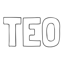 Pobarvanka imena TEO