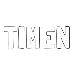 Online izdelana pobarvanka - Pobarvanka imena TIMEN