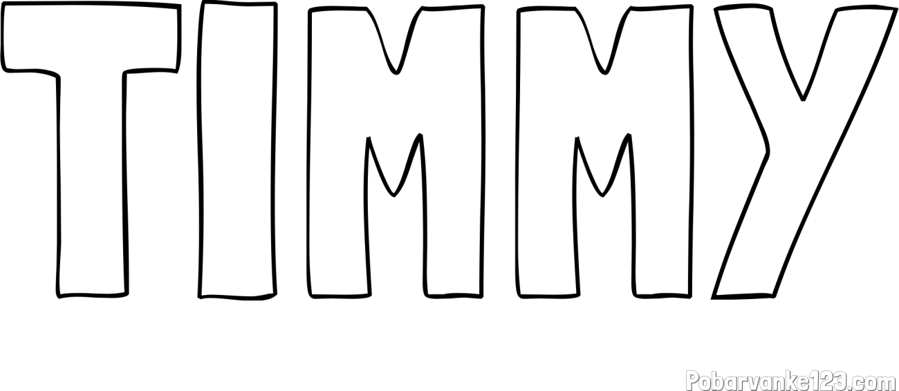 Pobarvanka imena TIMMY