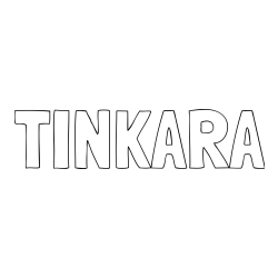 Pobarvanka imena TINKARA