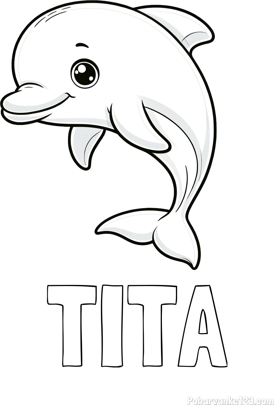 Pobarvanka imena TITA