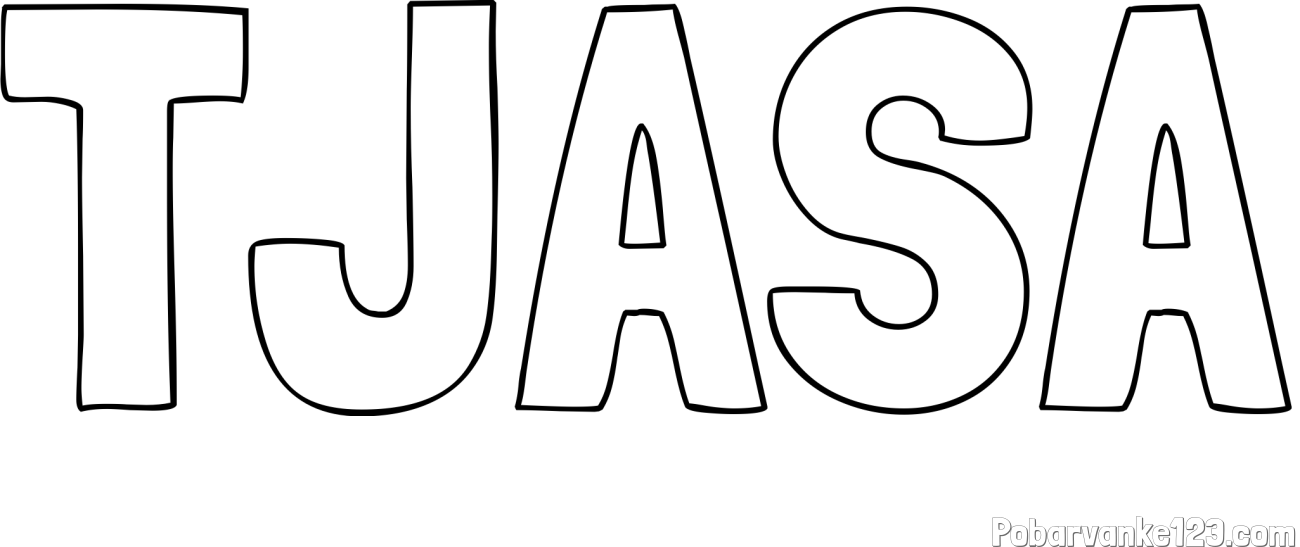 Pobarvanka imena TJAŠA