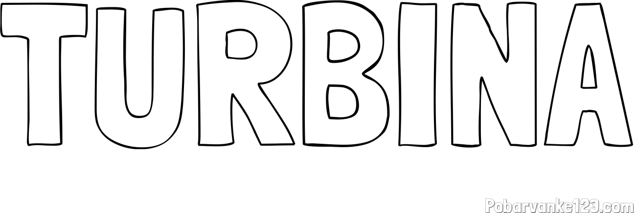 Pobarvanka imena TURBINA