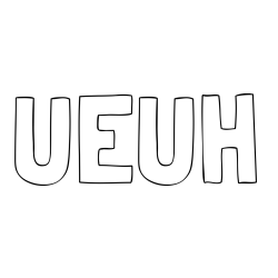 Online izdelana pobarvanka - Pobarvanka imena UEUH