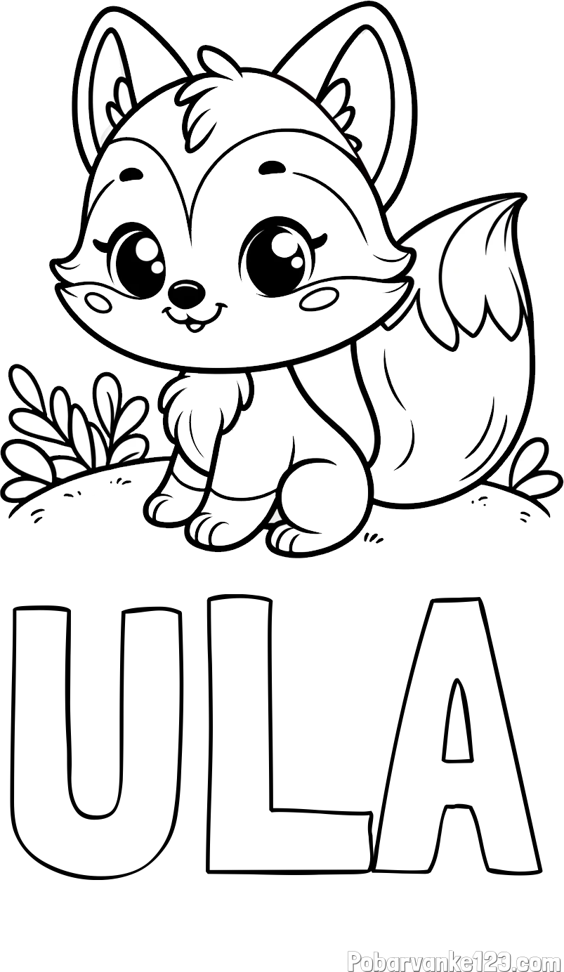 Pobarvanka imena ULA in pobarvanka lisičke