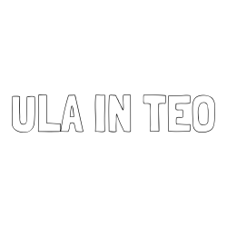 Online izdelana pobarvanka - Pobarvanka imena ULA IN TEO