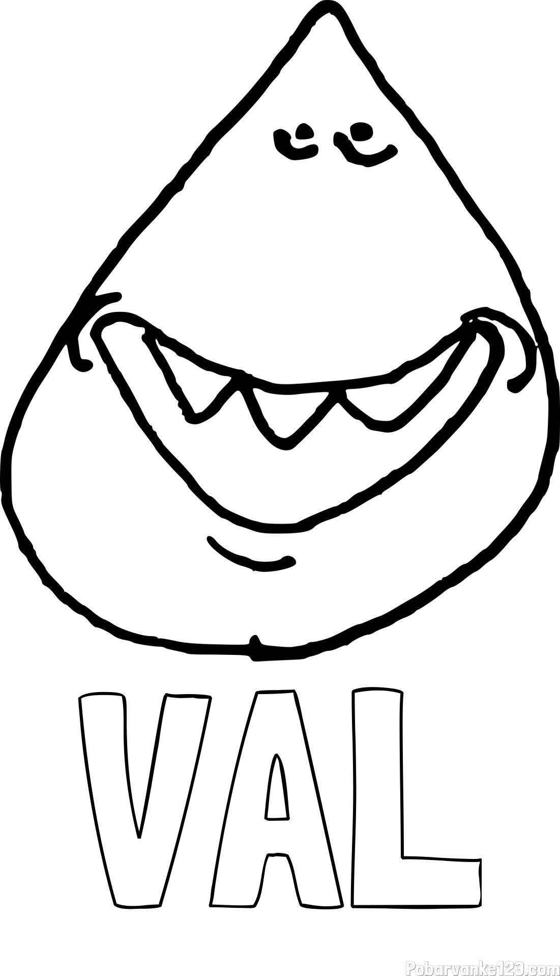 Pobarvanka imena VAL