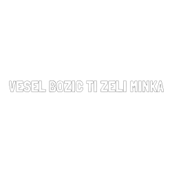 Online izdelana pobarvanka - Pobarvanka imena VESEL BOŽIČ TI ŽELI MINKA