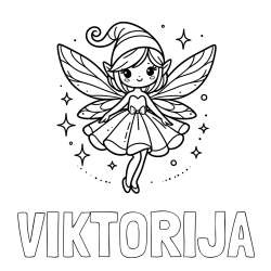 Pobarvanka imena VIKTORIJA