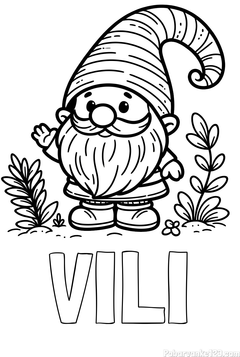 Pobarvanka imena VILI