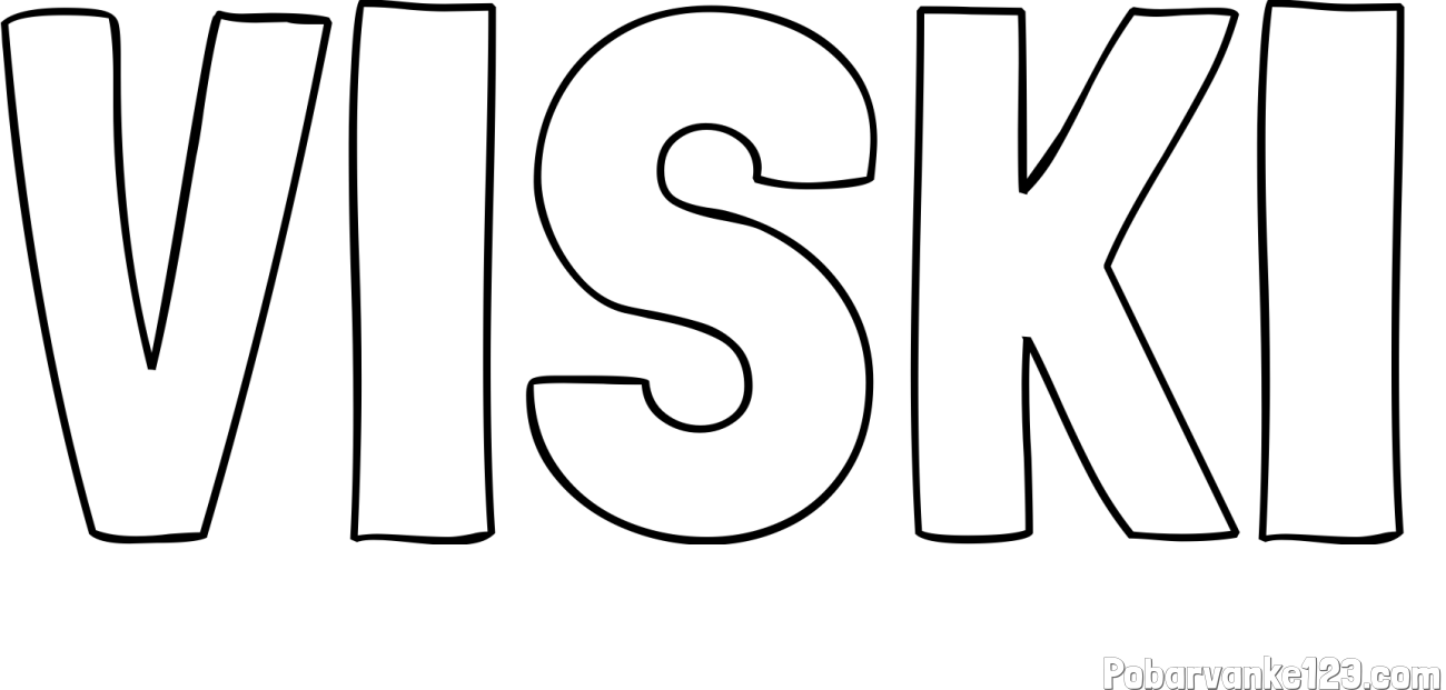Pobarvanka imena VISKI