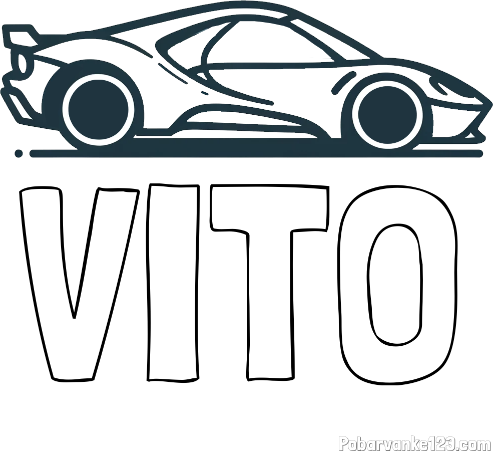 Pobarvanka imena VITO in otroška pobarvanka dirkalnega avtomobila