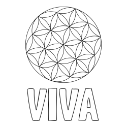 Online izdelana pobarvanka - Pobarvanka imena VIVA in mandale 2