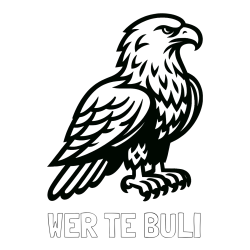 Online izdelana pobarvanka - Pobarvanka imena WER TE BULI in pobarvanka  majhnega orla