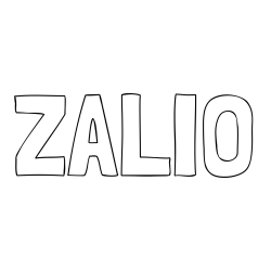Online izdelana pobarvanka - Pobarvanka imena ZALIO