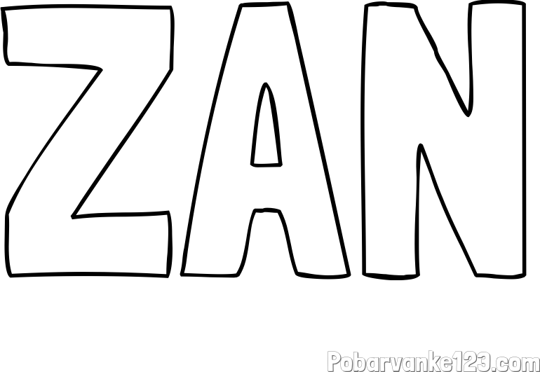 Pobarvanka imena ŽAN