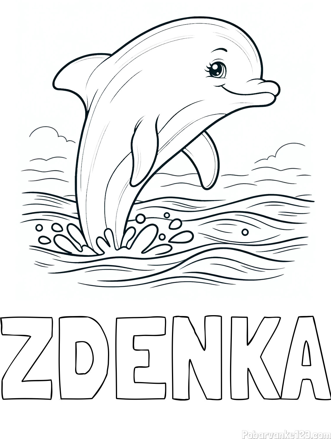 Pobarvanka imena ZDENKA