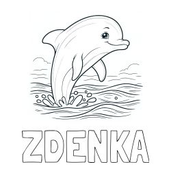 Pobarvanka imena ZDENKA