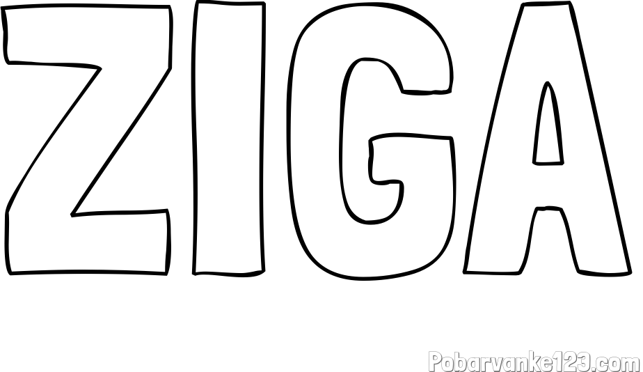 Pobarvanka imena ŽIGA