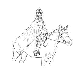 Pobarvanka jahalke in konja