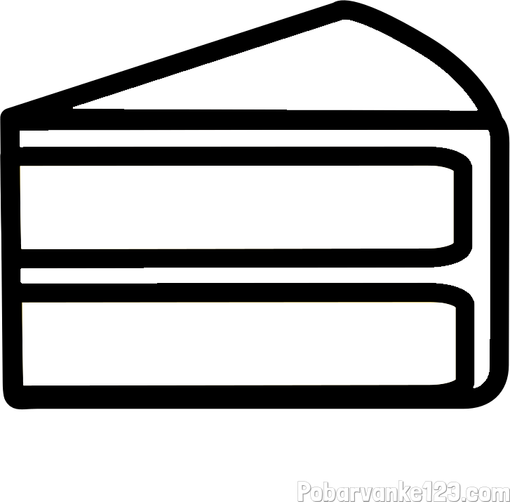 Pobarvanka kosa torte