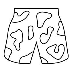 Pobarvanka kratkih hlač