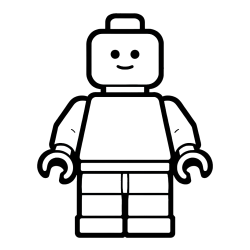 Pobarvanka LEGO figurice fanta