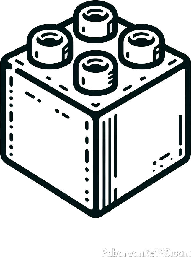 Pobarvanka LEGO kocke