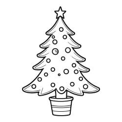 Pobarvanka lepe božične smrečice