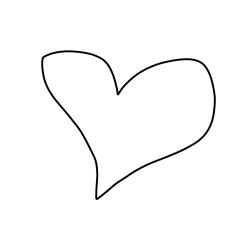 Pobarvanka lepega srčka