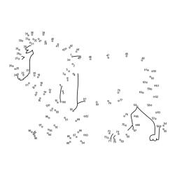 Pobarvanka leva - poveži številke