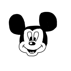 Pobarvanka ljubke Miki Miške