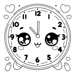 Pobarvanka ljubke ure