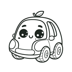 Pobarvanka ljubkega avtomobila