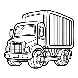 Pobarvanka majšega tovornjaka