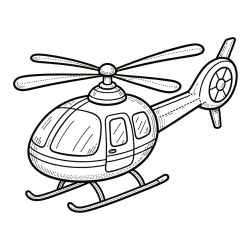 Pobarvanka manjšega helikopterja