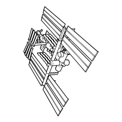 Pobarvanka mednarodne vesoljske postaje