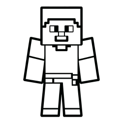 Pobarvanka Minecraft figurice