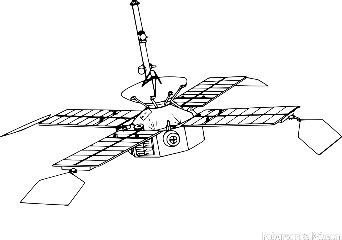 Pobarvanka NASA vesoljskega sonde iz leta 1960
