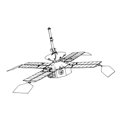 Pobarvanka NASA vesoljskega sonde iz leta 1960