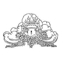 Pobarvanka nebeškega gradu