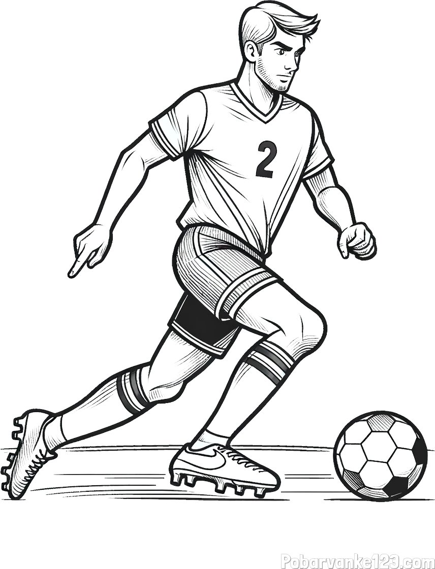 Pobarvanka nogometaša