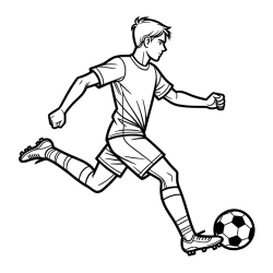 Pobarvanka nogometaša v napadu