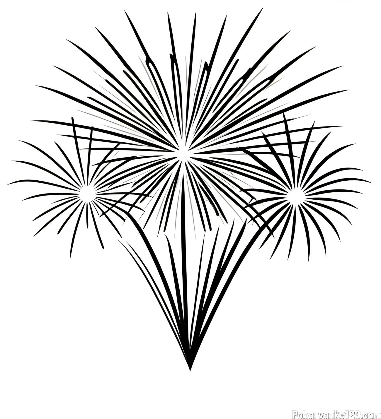 Pobarvanka novoletnega ognjemeta